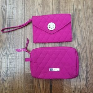Vera Bradley Wallet and make up bag